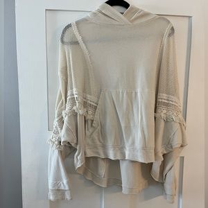 Free People Movement Cream Hoodie